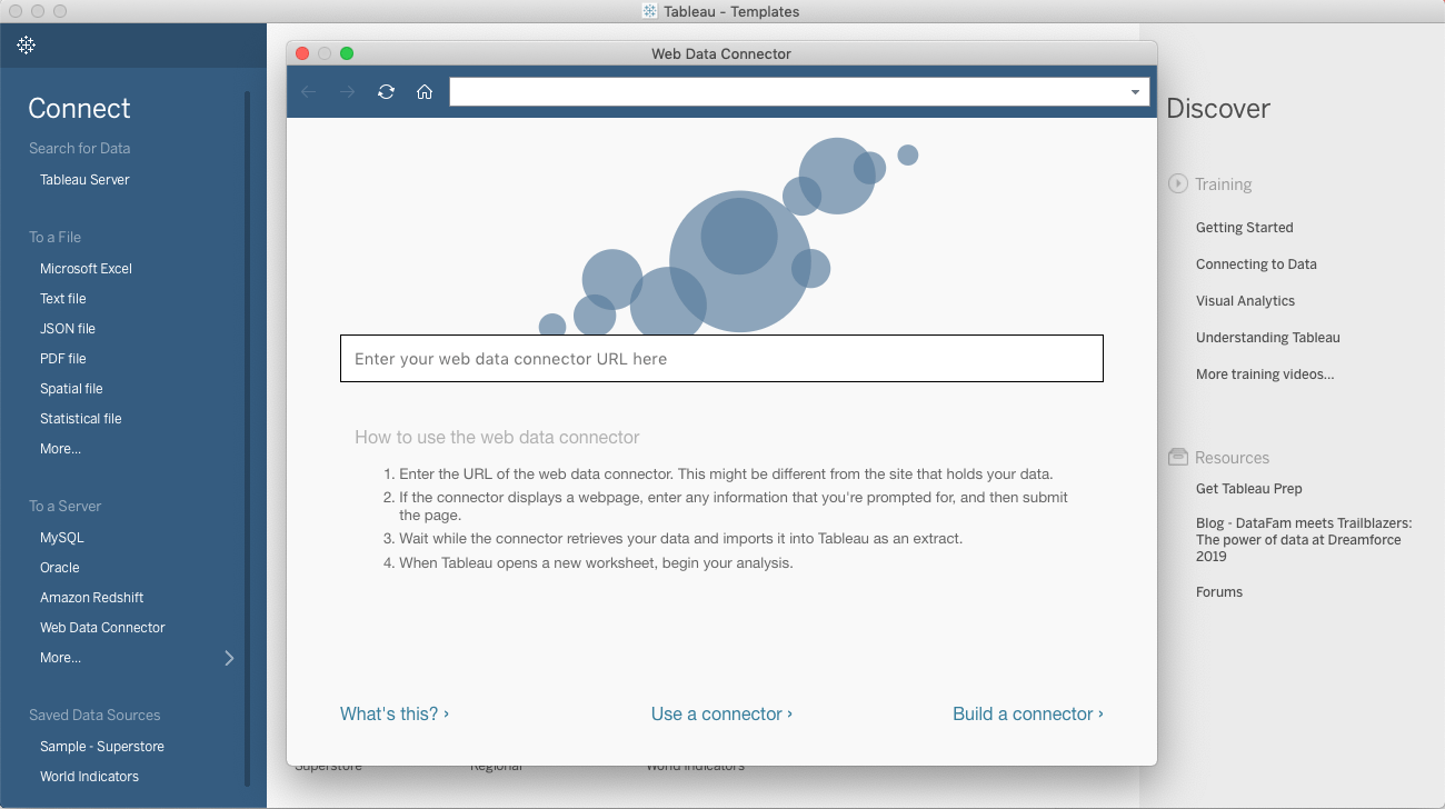 web data connector 1