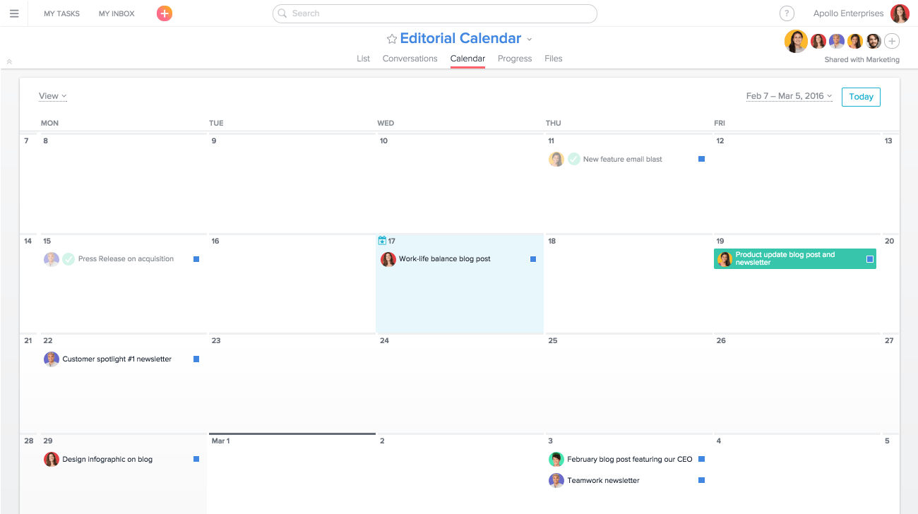 Create Editorial Calendars In Asana Product Guide Asana Create Editorial Calendars In Asana Product Guide Asana