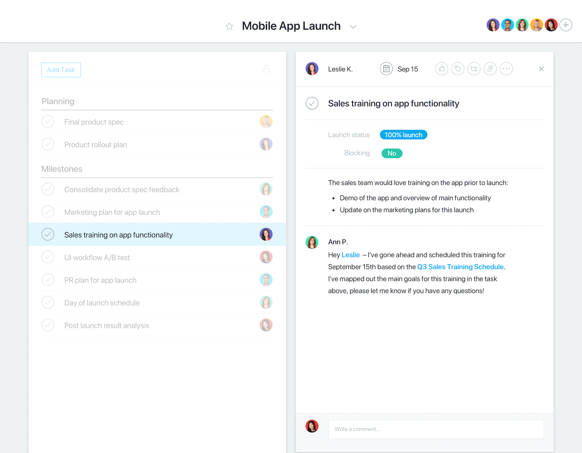 Keep everyone up-to-date