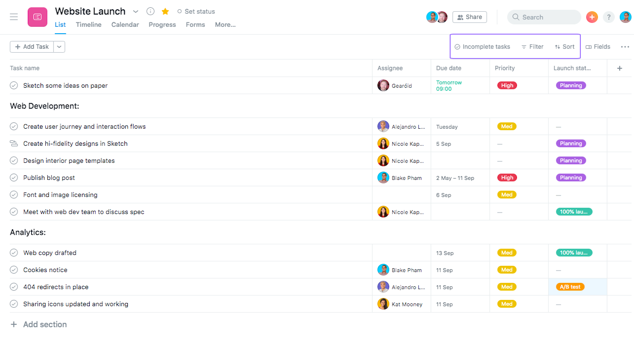 asana checklist pro