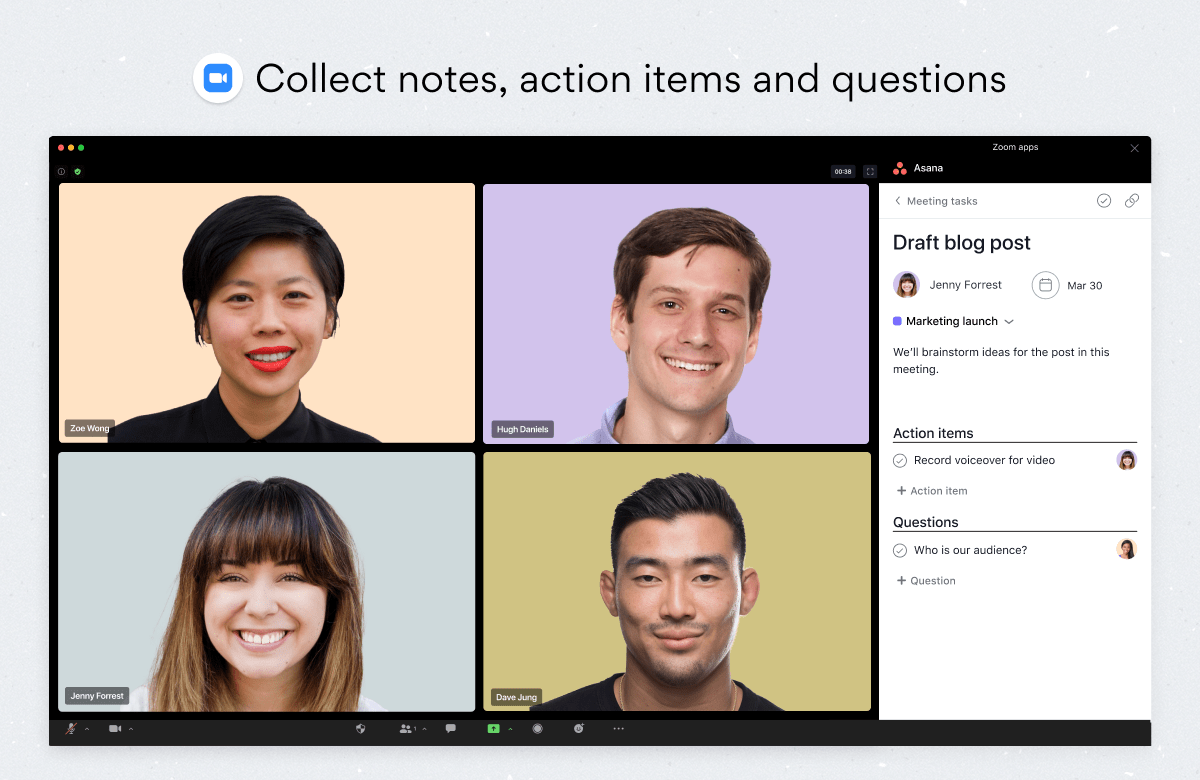 Zoom + Asana • Asana