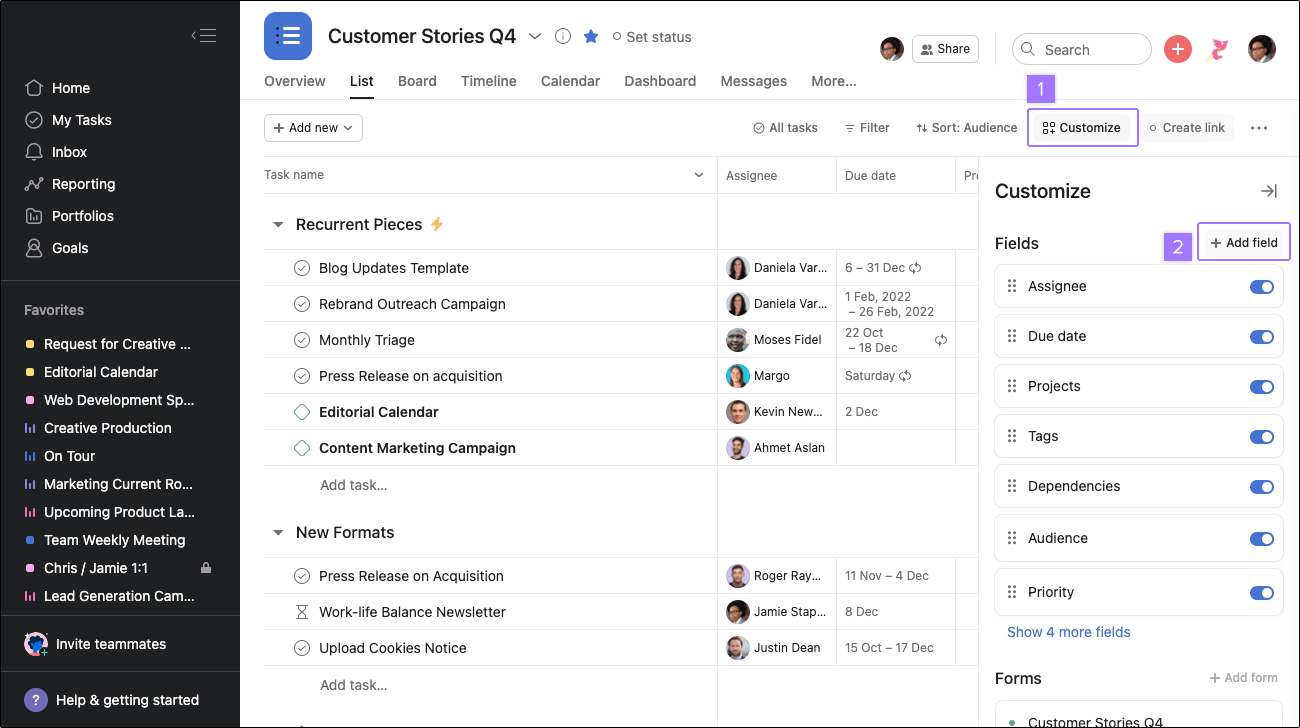 Custom field types and limitations