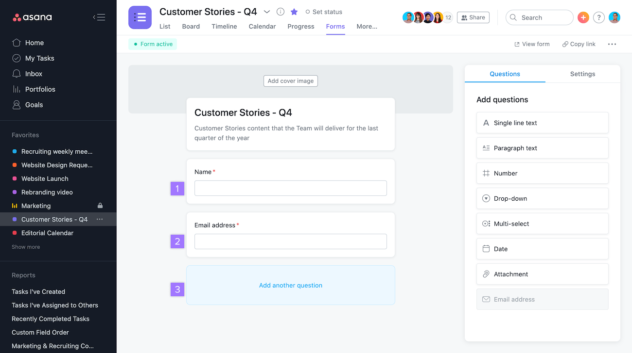 How to create forms