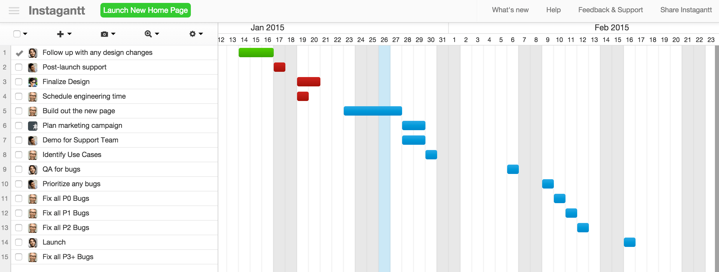 Create Gantt Chart Asana