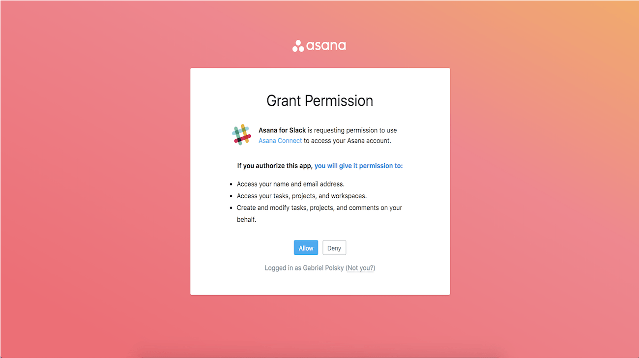 подключение Asana к Slack