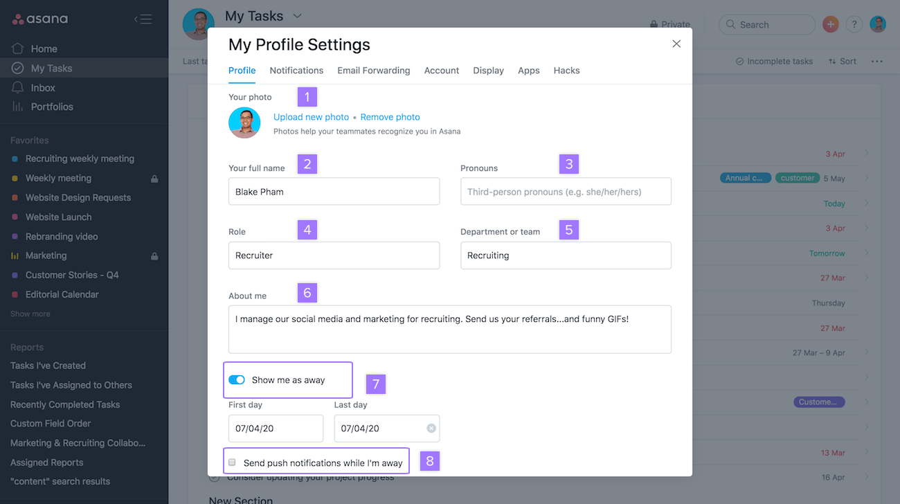 profile asana work graph builder apis