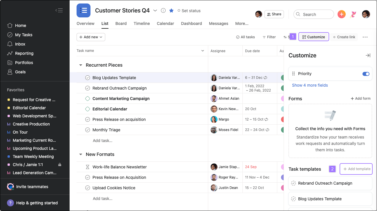 How to create and use Asana templates Product guide • Asana Product Guide