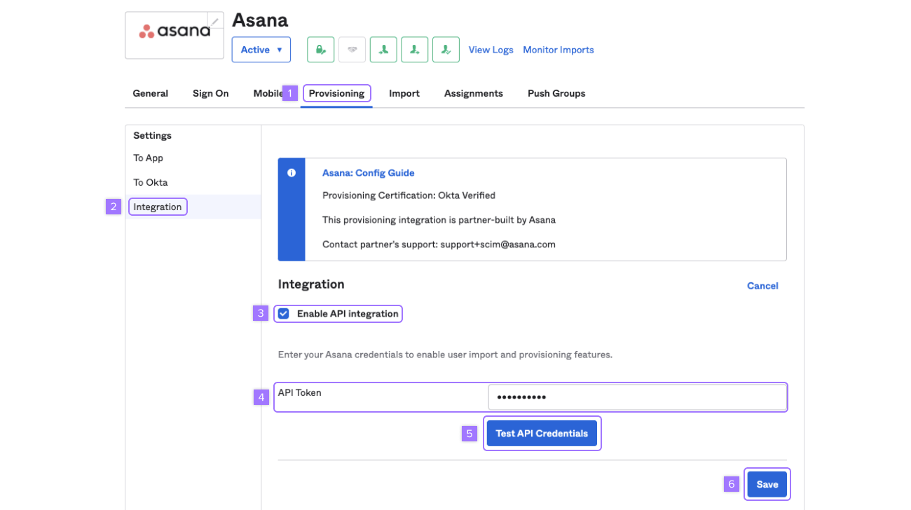 портал администратора okta