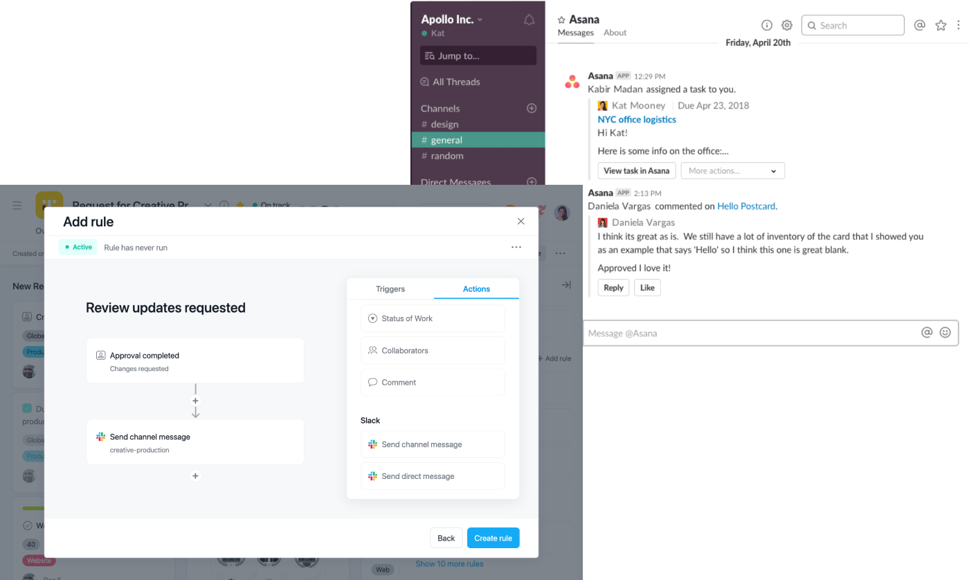 Asana + Slack