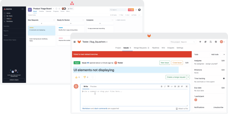 Gitlab と Asana の連携 タスクとイシューの同期 プロジェクトとリポジトリの同期 Asana