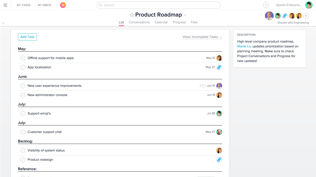 Asana Flow Chart