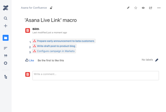 Asana Confluence ワンランク上の計画とレポートの作成 Asana