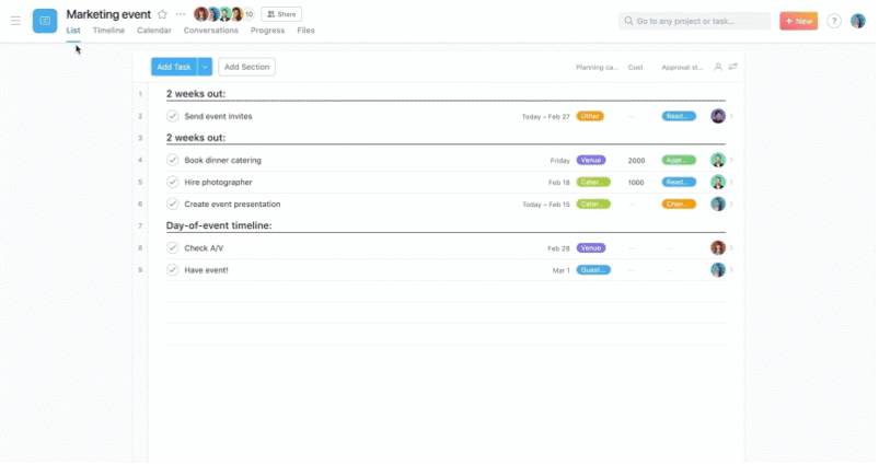 asana tasks in outlook calendar