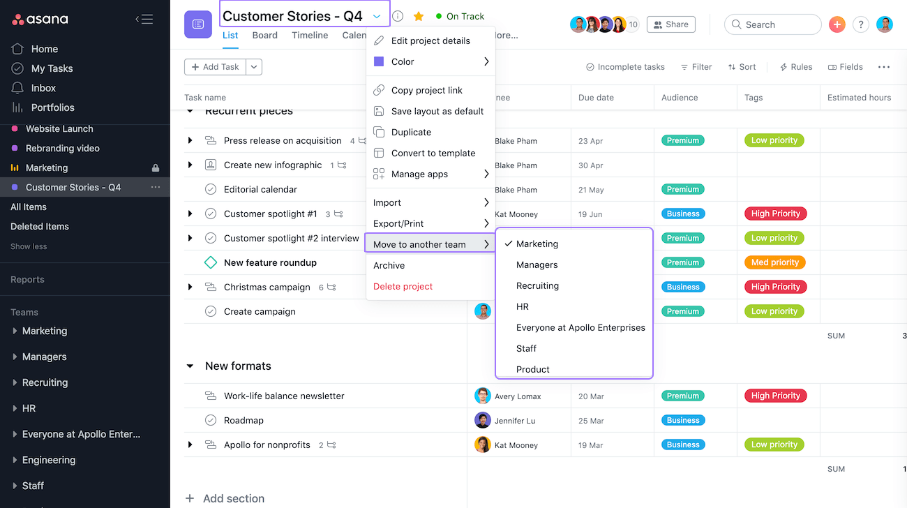 Asana управление проектами русская версия