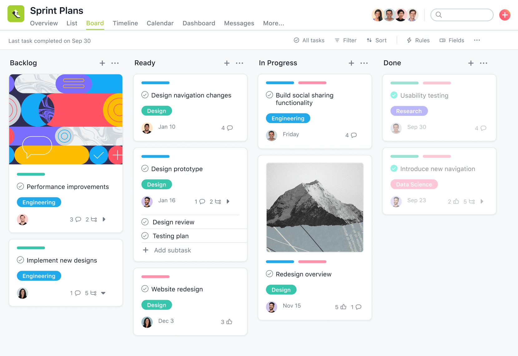 asana project view example