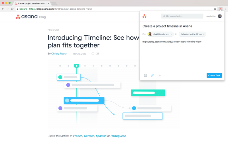 Asana Chrome Extension: quick-add tasks • Asana