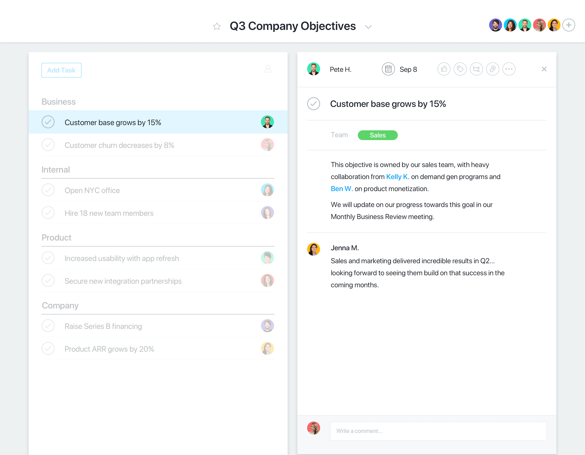 Determine the right point person