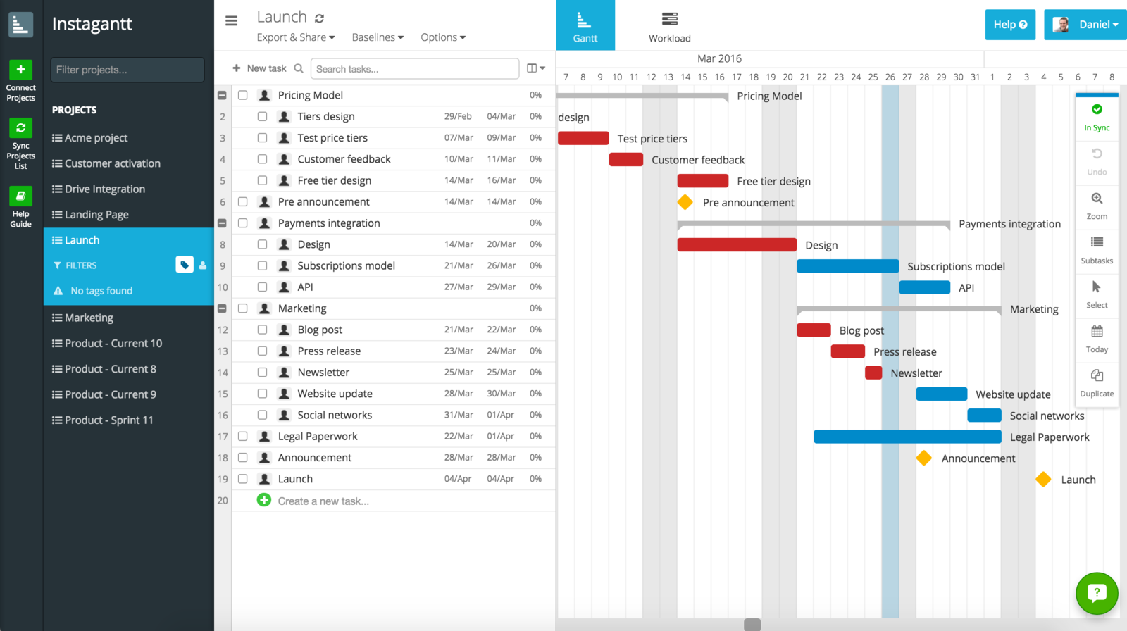 Instagantt Asana Benutzerdefinierte Gantt Diagramme Erstellen Asana